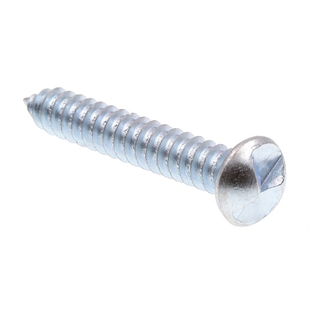 Prime-Line Sheet Metal Screw, One-Way, Round Head No. 14 X 1-1/2in Zinc Plated Steel 100PK 9028100